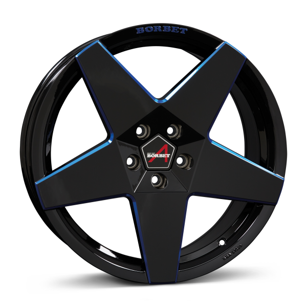 BORBET A BLACK BLUE GLOSSY BORBET A BLACK BLUE GLOSSY