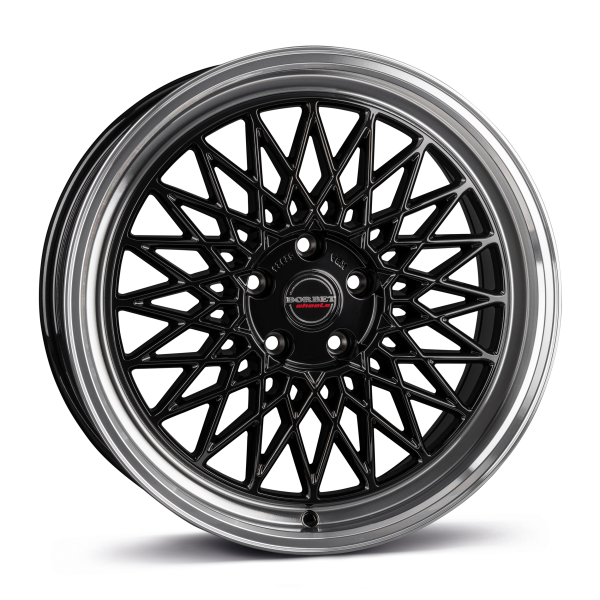 BORBET B BLACK RIM POLISHED BORBET B BLACK RIM POLISHED