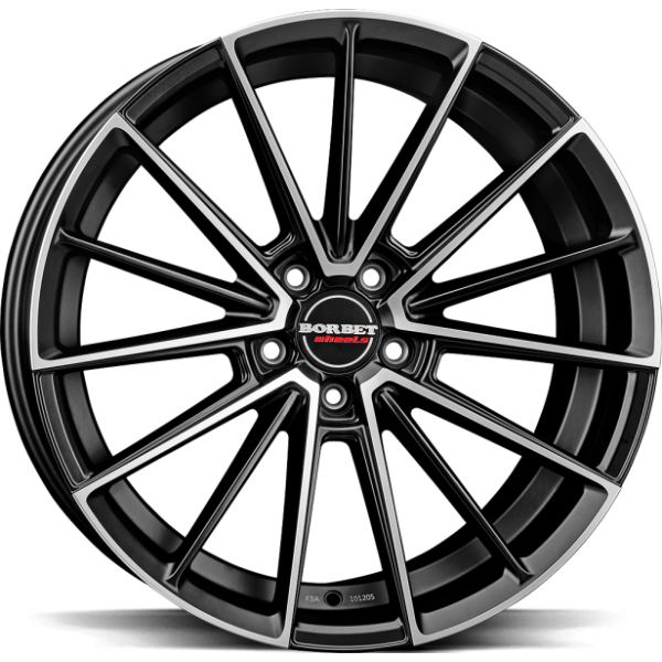 BORBET FB2DC BLACK POLISHED MATT