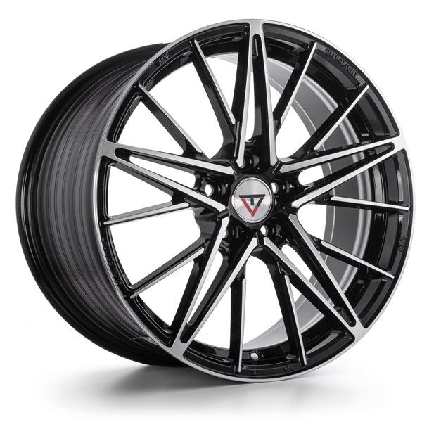 VLF WHEELS VLF17 BLACK MACHINED FACE VLF WHEELS VLF17 BLACK MACHINED FACE
